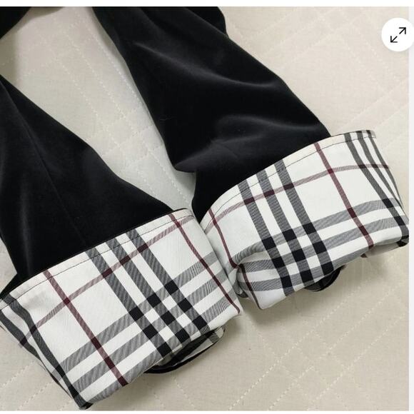 BURBERRY BLACK LABEL Velvet Napoleon Pea Coat Silver Button Men's - Picture 14 of 16